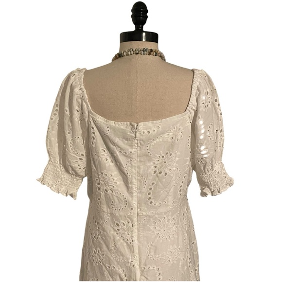 7 For All Mankind White Eyelet Dress - Fully Lined - Size Large - NWT - Picture 8 of 8